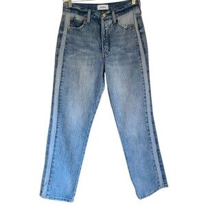 pistola cassie high-rise straight leg tuxedo stripe jeans size 26